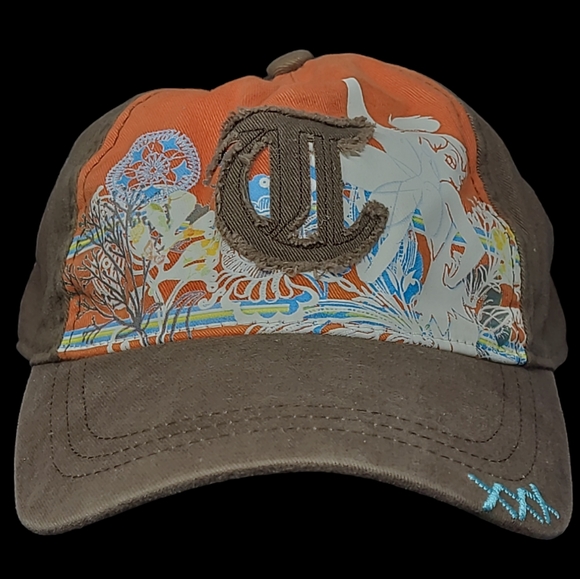 WOMEN'S DISNEY'S TINKERBELL BROWN & ORANGE BASEBALL STYLE CAP - Picture 3 of 7